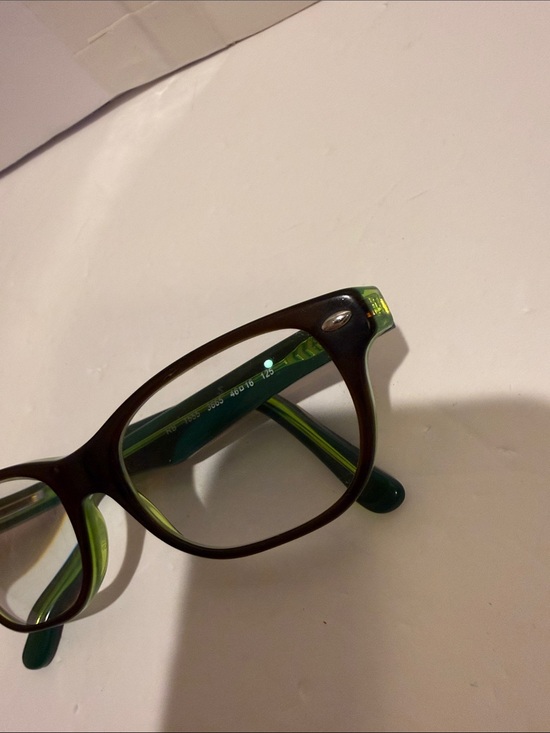 Ray-Ban  Green and Brown Translucent Frame Eyeglasses and case for juniors main image 15